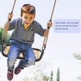 thumbnail image 3 of Heavy Duty Wooden Tree Swing for Kids & Adults, 500lbs Capacity, Adjustable Rope, 17"x 7.2" Seat for Indoor & Outdoor Use, 3 of 14
