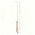 thumbnail image 4 of Set of 12 Stainless Steel Fondue Forks, 9.5 Inches Cheese Fondue Sticks Smore Sticks with Wooden Handle Heat Resistant for Chocolate Fountain Cheese Fondue Roast Marshmallows Fruits, 4 of 6