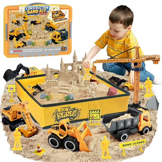 Kit de construcción de castillos de arena BEIREG con arena mágica