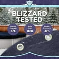 thumbnail image 4 of Buffalo Blizzard Deluxe Blue/Black Oval Swimming Pool Winter Cover, 19' x 29', 4 of 7