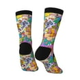 thumbnail image 4 of Rugrats Adult Socks Casual Tube Socks Durable Comfort Calf Socks Soft Elastic Crew Socks 3 Black, 4 of 9