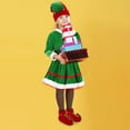 thumbnail image 4 of XXWXYD Kids 𝖤lf 𝖢ostume Santa’s Helper Holiday Par𝗍y Dress Up Outfit for Girls Boys Christmas Festive Xmas, 4 of 6