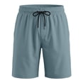 thumbnail image 4 of Mlzmgr Mens Shorts Casual Drawstring Elastic Waist Athletic Gym Workout Shorts with Pockets, 4 of 9