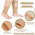 thumbnail image 5 of Tutuviw 1 Pair Ankle Gel Sleeves for Men Women, Ankle Compression Sleeve, Ankle Protector Brace, Skate Socks Ankle Pads Ankle Protection for Skating Riding Ski Ankle (Skin Color), 5 of 8