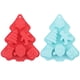 thumbnail image 1 of Juego de moldes para hornear navideños de silicona de 2 piezas, molde para pastel de muñeco de nieve con copos de nieve y árbol de Navidad, sal de baño explosiva, juego de moldes para jabón, 1 of 5