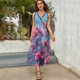 thumbnail image 5 of Vestido Largo Sin Mangas Para Mujer, Rose Traje Informal Para Cumpleaños, Verano, 5 of 5