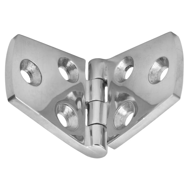 Bisagra Elevable Bordstract 50x75 Mm - Acero Inoxidable 316, 6 Orificios, Para Escotillas De Barco Y Puertas De Gabinete