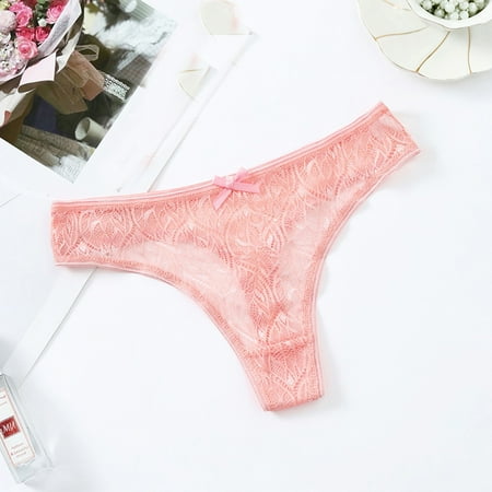 

Mishuowoti Low Lace Patchwork For In Women Color Panties Thong Waist Solid