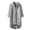 Z64-Grey, variant on Women's Linen Blend High-Low Button-Down Shirt, Roll Sleeve Oversized Blouse, Casual Tunic with Chest Pocket & Side Slits