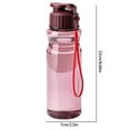 thumbnail image 5 of Clearance Under $2.79 Plastic Water Bottle with Hand Strap, Leakproof Reusable Sports Drinking Cup for Gym Travel School Outdoor, 5 of 5