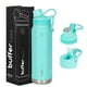 thumbnail image 1 of Termo BUFFER Flask Turquesa Antigoteo de Acero Inoxidable 700ml, 1 of 8