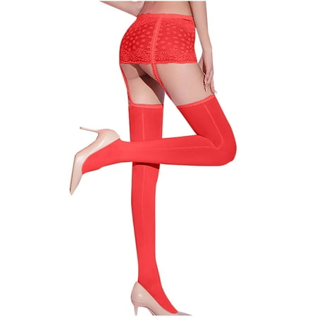 Women s Sheer Tights Pantyhose High Waist Tights Stockings for Women Thigh High Pantyhose Garter Lingerie Clubwear