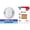Spare Batteries Included, variant on (2 pack) Kidde Battery-Operated Combination Smoke & Carbon Monoxide Detector, Voice Alerts