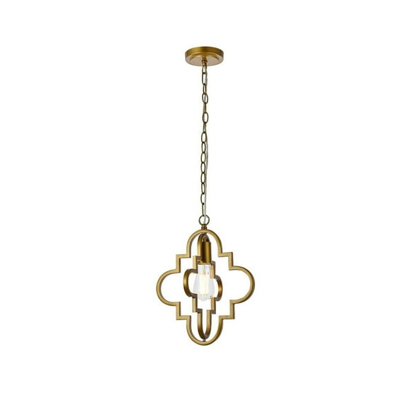 Sandara 1 light pendant in brass