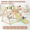 thumbnail image 3 of Indoor Baby Climbing Toys, Playground Jungle Gym Montessori Waldorf Style Wooden Toddlers Climber Playset for Children Kids, 3 of 7