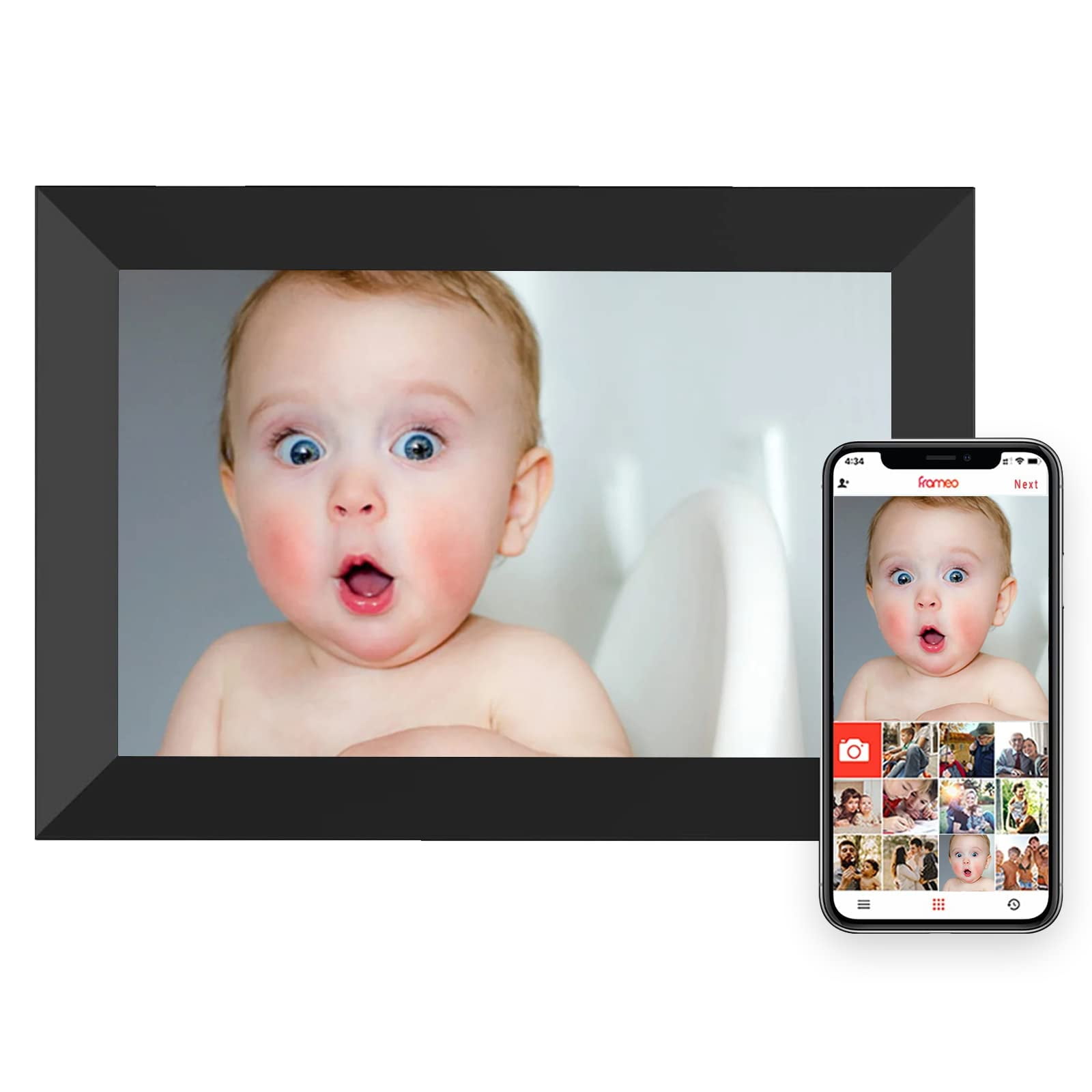 Frameo Digital Photo Frame 10.1 Inch WiFi Digital Picture Frame with