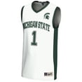 thumbnail image 2 of Male GameDay Greats #1  White Michigan State Spartans  Lightweight Basketball Jersey, 2 of 4