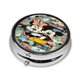 thumbnail image 2 of Pastillero redondo de Mickey Mouse con 3 compartimentos, pastillero portátil para bolsillo o bolso, pastillero decorativo de metal, organizador de vitaminas y medicamentos, 2 of 6