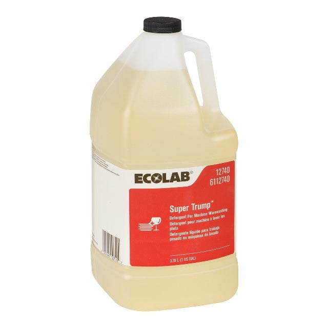 Ecolab Liquid Super Trump High Alkaline Dish Detergent 3.78L/Unit, 4