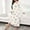 Beige, variant on Womens Nightgowns Plus Size Casual Sleep Dress Women's Plus Heart Print Long Sleeve Round Neck Medium Stretch Loose Nightdress