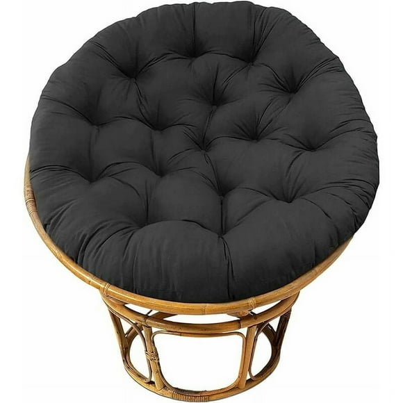 Thickened Papasan Seat Cushion, Adjustable Straps Hammock Chair Pad, Pearl Cotton Filler Overstuffed Construction, For Various Chairs And Mats (70X70Cm)