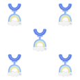 thumbnail image 1 of Cepillo de dientes en forma de U Advancent para niños de 2 a 6 años boca completa suave doble cara Azul 5Conjunto, 1 of 6