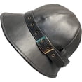 thumbnail image 6 of CoCopeaunts Leather Bucket Hat for Women Autumn Winter Outdoor Lady Girl Fashion Fisherman Hat with Buckle Belt Bowler Cap, 6 of 8