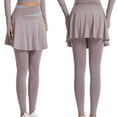 thumbnail image 2 of ABATAB Skirted Leggings for Women Slim Fit Comfortable Tennis Active Skort Athletic Golf Workout Dressy Soft Pants, 2 of 4