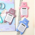 thumbnail image 3 of Cartoon Calculator Home Office School Mathematics Counting Tool Mini Size Bear Shaped Calculators Devices Calculation Equipment Blue, 3 of 9