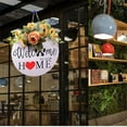 thumbnail image 2 of Welcome Sign - Round Welcome Sign for Front Door, Welcome Wreath Sign Hanging Farmhouse Door Sign for Front Door Porch Decor for Home Decoration, 2 of 6