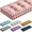 Pink, variant on Bench Cushions for Indoor Furniture 42x16 in Velvet Kitchen Dining Piano Window Seat Cushion, Tufted Patio Porch Swing Thicken Bench Pad Memory Foam(Gray)