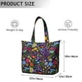 thumbnail image 2 of Sunflower Daisy Pattern Duffel Vintage Floral Print Travel Bag, , Lightweight, Multipurpose, 2 of 5