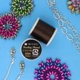 thumbnail image 2 of Miyuki Beading Thread – Pre-Waxed Nylon String for Stringing Projects, 50 Meter/55 Yard Spool, Brown Color, .2mm Diameter, Made in Japan, 2 of 7
