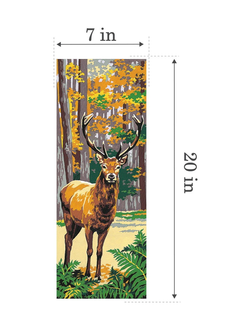 Needlepoint canvas for halfstitch without yarn Can.The Deer SE950.91 Seg De Paris Printed Tapestry Canvas