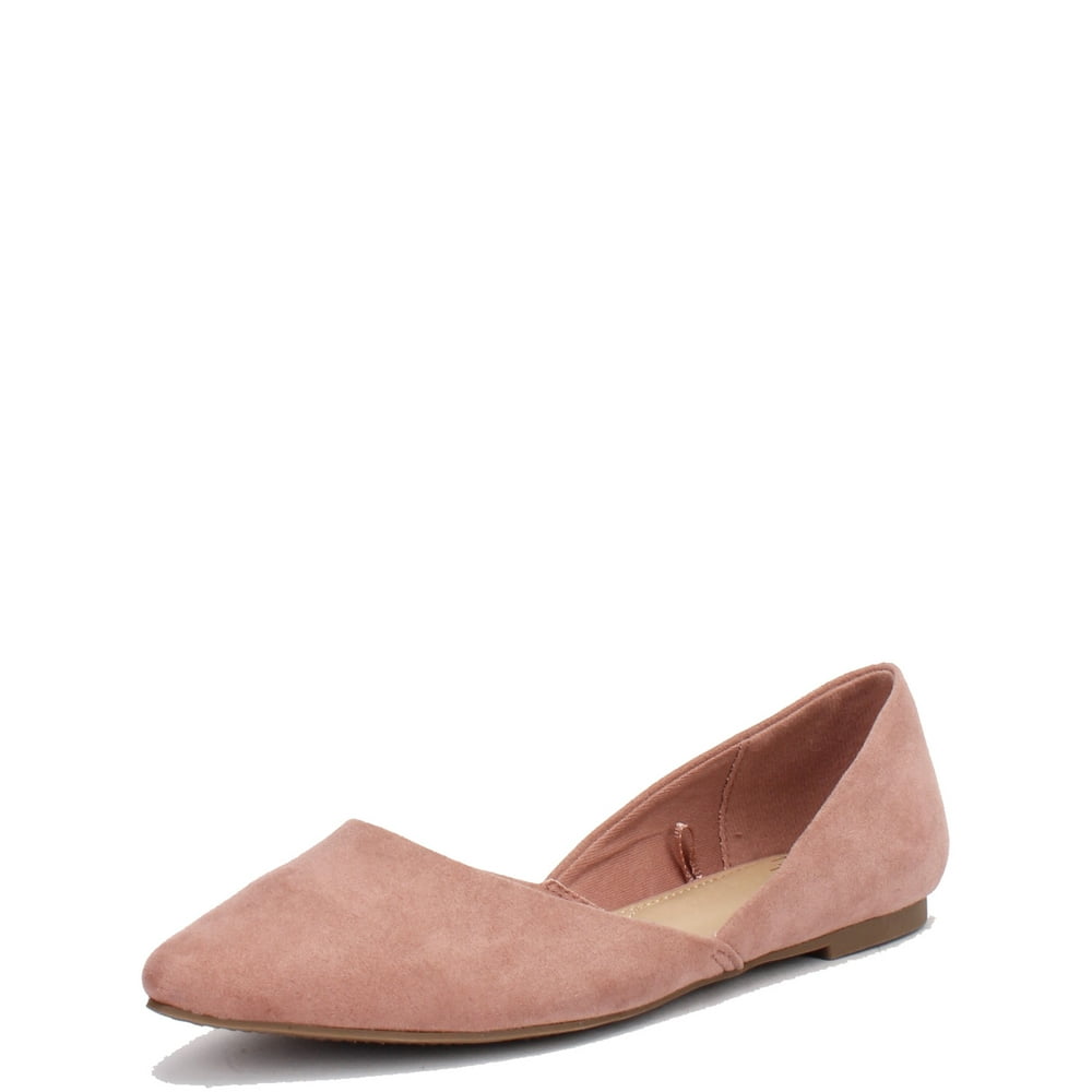 time and tru black ballet flats