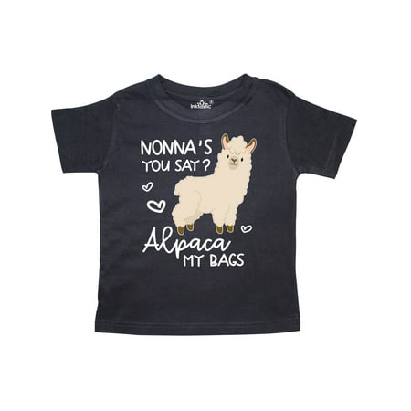 

Inktastic Nonna s You Say Alpaca My Bags Gift Toddler Boy or Toddler Girl T-Shirt
