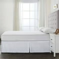 thumbnail image 5 of Bed Makers Adjustable Bed Wrap-Around 15" Tailored Bed skirt, King. White, 5 of 10