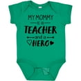 thumbnail image 3 of Inktastic My Mommy is a Teacher and a Hero Boys or Girls Baby Bodysuit, 3 of 5