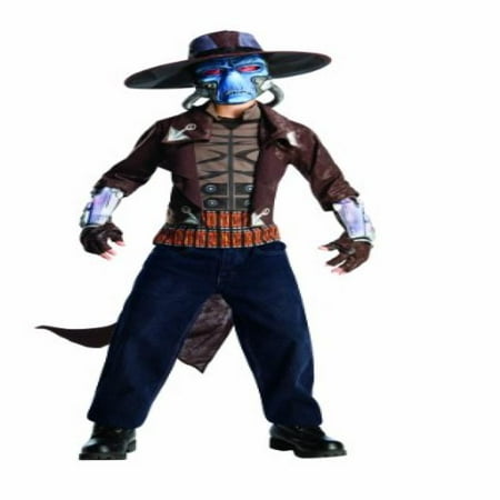star wars the clone wars, child's deluxe costume and mask, cad bane costume, large (12-14)