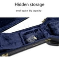 thumbnail image 5 of Crossrock Hard Case for 30 inches Baritone Ukulele, Deluxe Vinyl Exterior, 5 of 6
