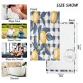 thumbnail image 6 of Yayeee 2 Pack Hand Towels for Bathroom 100% Cotton 16" x 28" Soft Absorbent Kitchen Towel, Beige Plaid Lemon, 6 of 7
