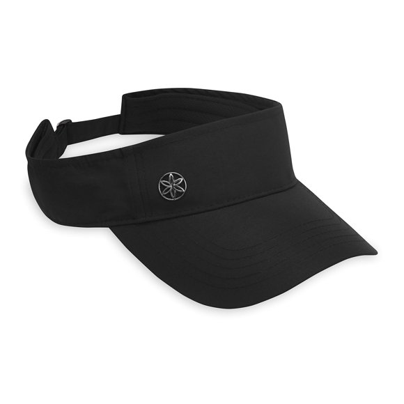 Visera Gaiam Classic Fitness de secado rápido y absorción de sudor, negra