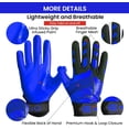 thumbnail image 2 of Football Receiver Gloves Youth Upgrade Durable Breathable Flexible Receiving Gloves Gift for Kids Boys Girls Size Fit Small Large Medium X-Large, 2 of 7