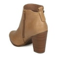 thumbnail image 3 of New Women Breckelles Gail-28 Leatherette Zippered Chunky Heel Bootie, 3 of 5