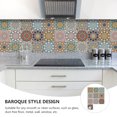 thumbnail image 4 of 10Pcs Simulated Tile Sticker Home Adhesive Decal Baroque Style Mural Sticker, 4 of 8