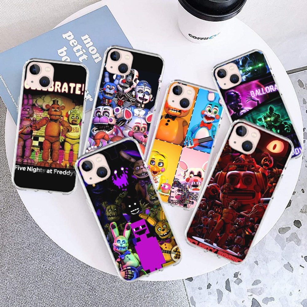 Cute Cartoon Five-Nights At-Freddys Phone Case Protective TPU Case for  iPhone 13 13Pro 13Pro Max 12 mini Pro Max 11 Pro Max X XR XS Max SE(2020)  iPhone 8 7 6 6s