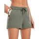 thumbnail image 1 of Shorts para Mujer CRZ YOGA Stretch 6 cm Bolsillos Gris Salvia M, 1 of 6
