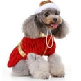 thumbnail image 5 of Rewera Dog King Costume Funny Pet Halloween Costumes for Dogs with King Costume for Dogs Dog Costume for Halloween Christmas Birthday Party Photo Props, 5 of 6