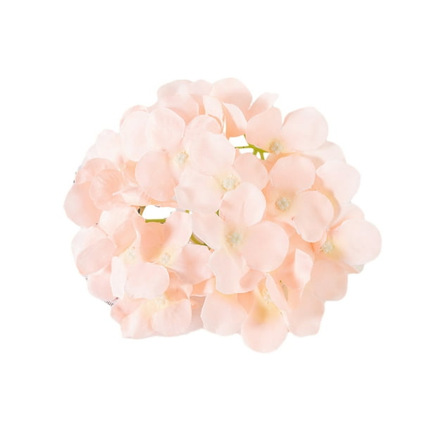 Wosthever 10 bolsas de tela de seda de cabeza de hortensia de simulación que proporciona una sensación cómoda para la decoración de bodas Decoración E48 harina de carne