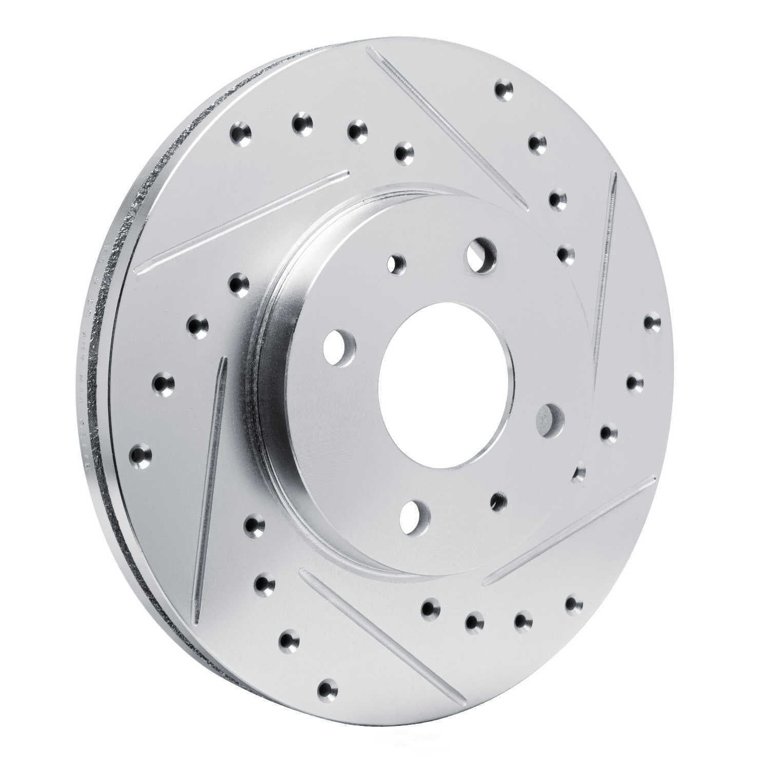 Dynamic Friction Company 631-67041R DFC Brake Rotor - Drilled And Slotted - Silver